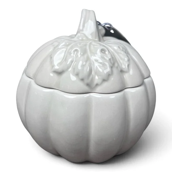 Harry Slatkin 2009 Slatkin & Co Sweet Cinnamon Pumpkin Ceramic Candle NWT