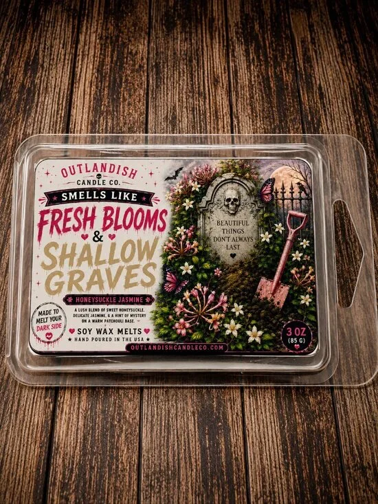 Fresh Blooms & Shallow Graves Wax Melts | Honeysuckle Jasmine Scent