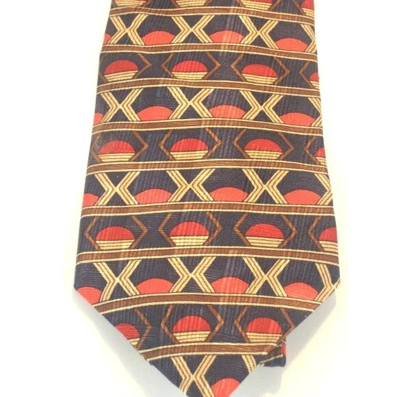 Mark Mathieu 100% Silk  Abstract Design Necktie