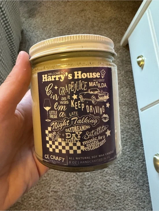 Harry Styles ‘Harry’s House’ Iced Vanilla Woods Jar Candle