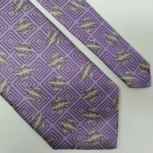 ROBERT TALBOTT BEST OF CLASS SILK TIE PURPLE