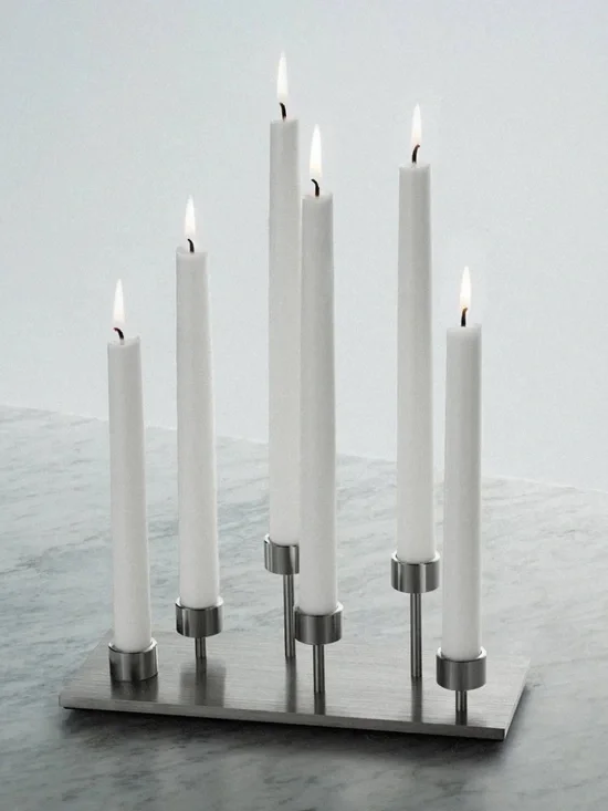 Buster + Punch Machined Candelabra Steel 9 inch Candle Holder New in Box