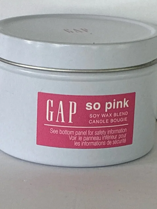 GAP So Pink Scented Single Wick Candle Soy Wax Blend Discontinued 6 oz Bougie