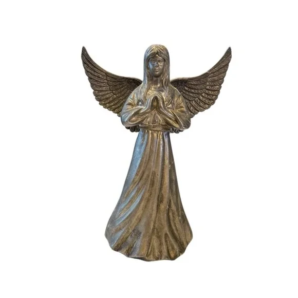 Vintage International Silver‎ Co. Praying Angel Candlestick Holder Silverplate