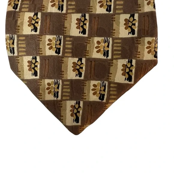 Robert Talbott Studio Hand Sewn Silk Tie Golden Brown 4 x 58 inches