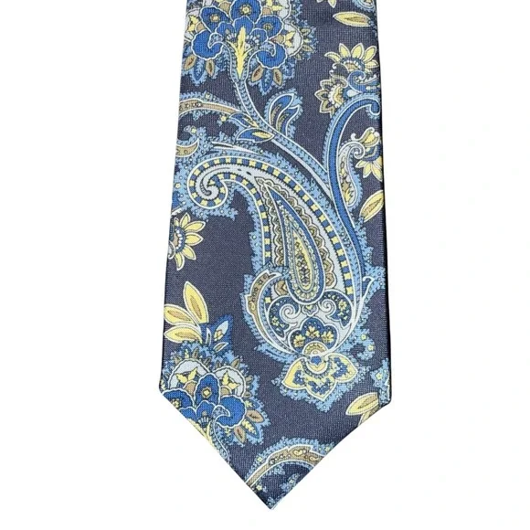 Daniel Cremieux Seven Fold Ltd‎ Edition 82/202 Silk Blend Blue Paisley Tie