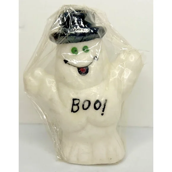 Vintage Boo Hallowen Ghost Candle New in‎ Packaging 4
