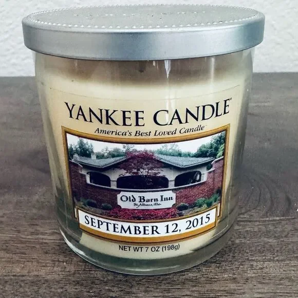 Yankee Candle September 12, 2015 Old Barn Inn Jar Candle