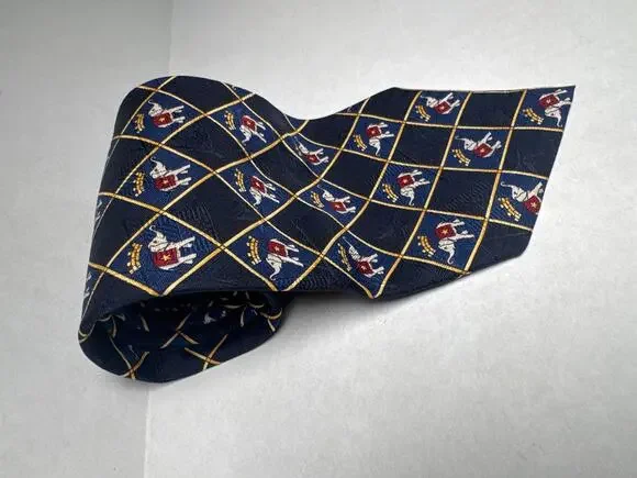 Tommy Hilfiger Mens Elephant Tie dark blue Necktie