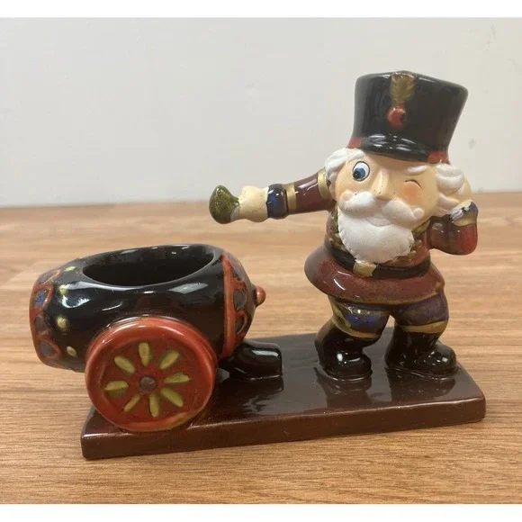 Yankee Candle‎ Ceramic Nutcracker Canyon Tealight Tea Light Holder Cute!