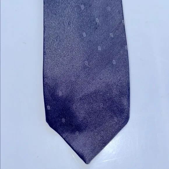 Vintage 60s Wembley dark gray‎ with light gray dots polyester/silk tie