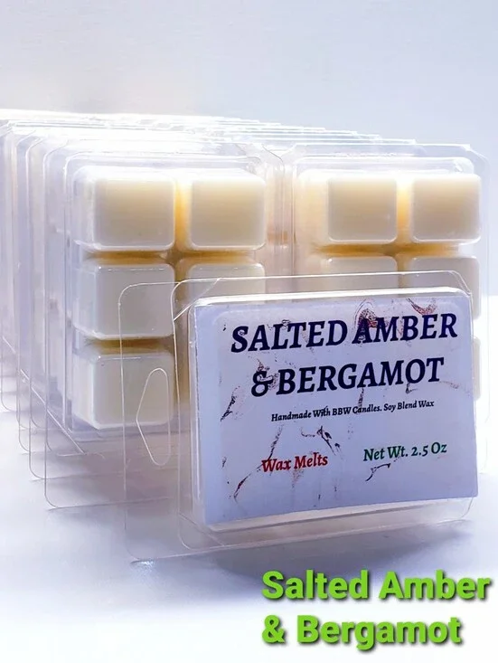SALTED AMBER & BERGAMOT -Bath & Body Works Candle Wax Melts- $8 per pack
