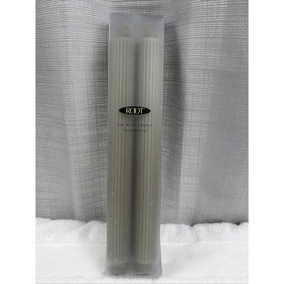 2 Root Gentry Ribbed Candles - 1.25 X 12