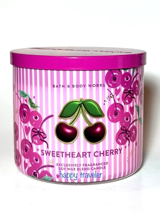 SWEETHEART CHERRY 3 Wick Candle