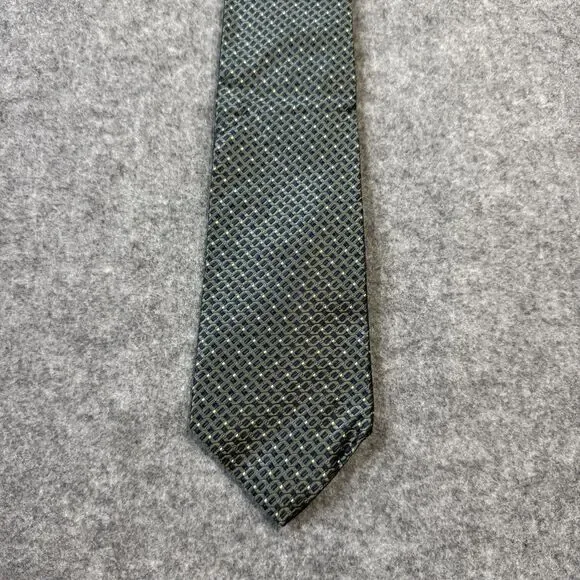 Tommy Hilfiger Mens‎ Dress Tie 100% Silk Green/Blue