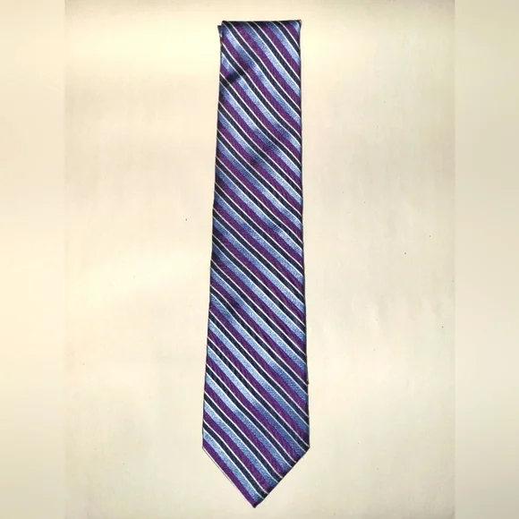 Brooks Brothers Purple‎ Blue Black Striped Tie