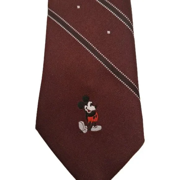 VTG 1970's Cervantes Mickey Mouse Tie NECK TIE Made in‎ LA