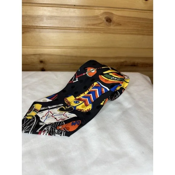Nicole Miller‎ Vintage 1990 100% Silk NECK TIE Collectible Bicycle Theme
