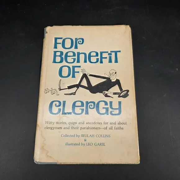 For Benefit Of Clergy Beulah Collins First Edition 1966 Illustrated Leo Garel