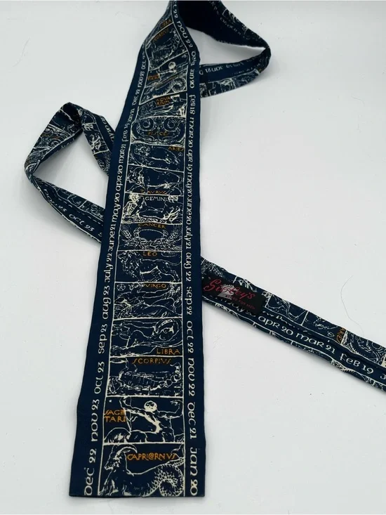 1950's Rooster (Sibley's) Horoscope Square-end Necktie