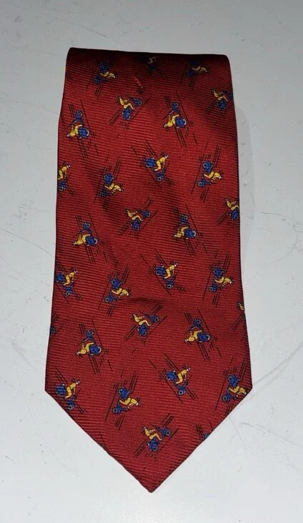 Vtg Polo Ralph Lauren Tie Red 57” Long EUC