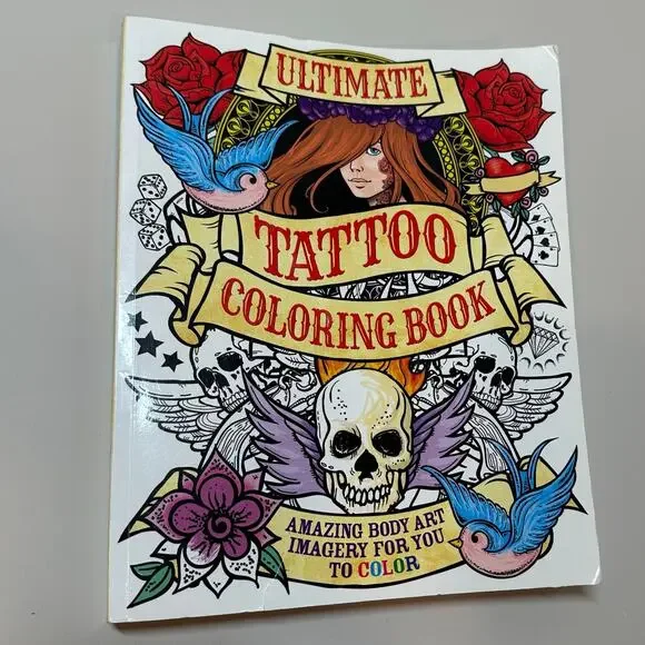 Ulitmate Tattoo Coloring Book Coster Patience Chartwell
