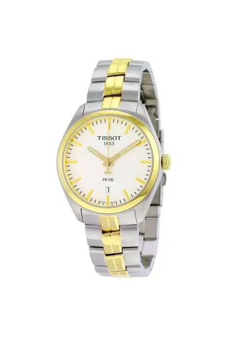Nwt Tissot $450 T1014102203100 Store Display 9.7 / 10 Men's PR 100 Silver Dial