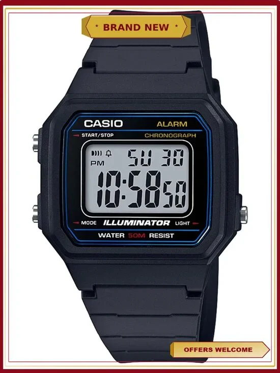 Quartz Resin Casual Watch with 50m Water Resistance and Stopwatch
