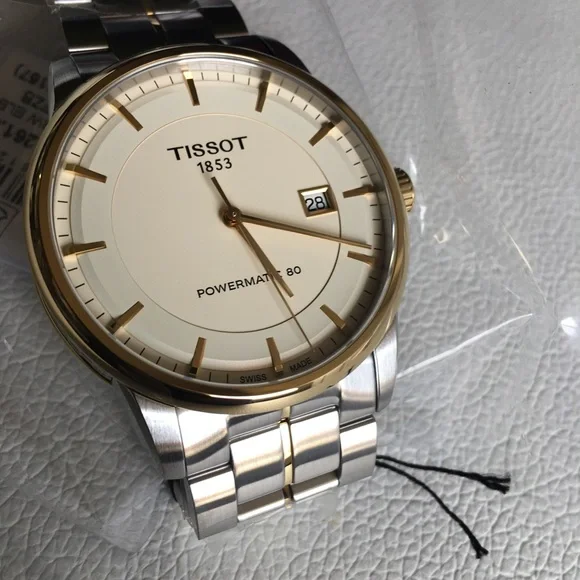 TISSOT Powermatic 80 Ivory Dial Men’s Watch T0864072226100