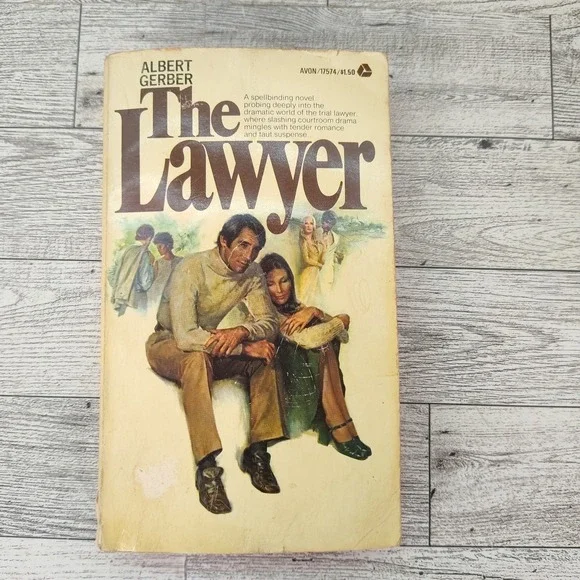 The‎ Lawyer Albert Gerber 1974 First Avon Print Vintage Legal Thriller Paperback