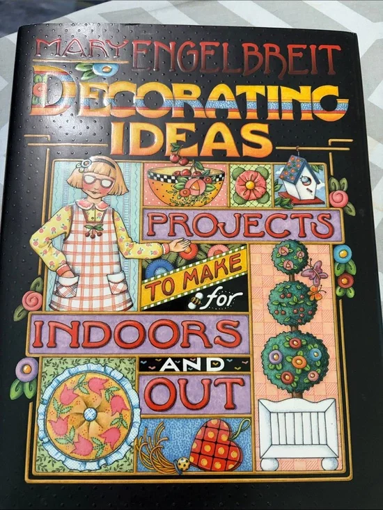 Mary Engelbreit Decorating Ideas — Black Cover with Multicolor Artwork