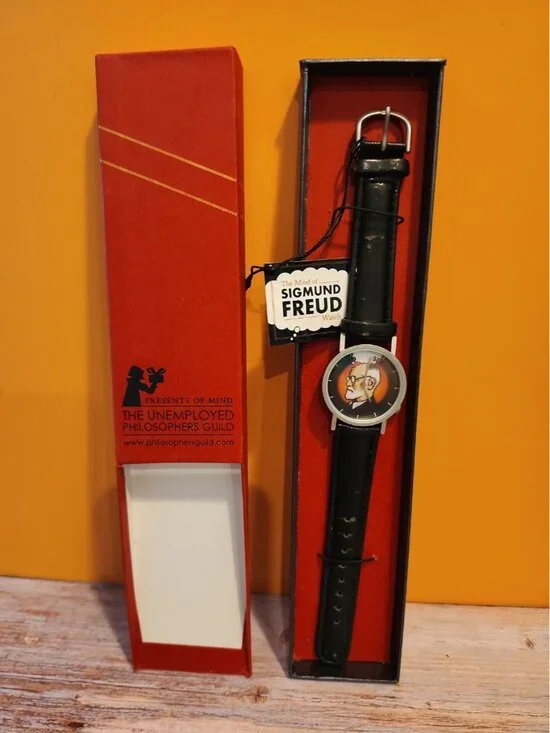 Unemployed Philosophers Guild~Watch~Sigmund Freud~In Box~Nice Working Condition!