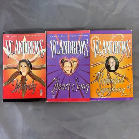 VC Andrews Melody Logan Family Series Keyhole Covers Paperback Books 1 Thru 3