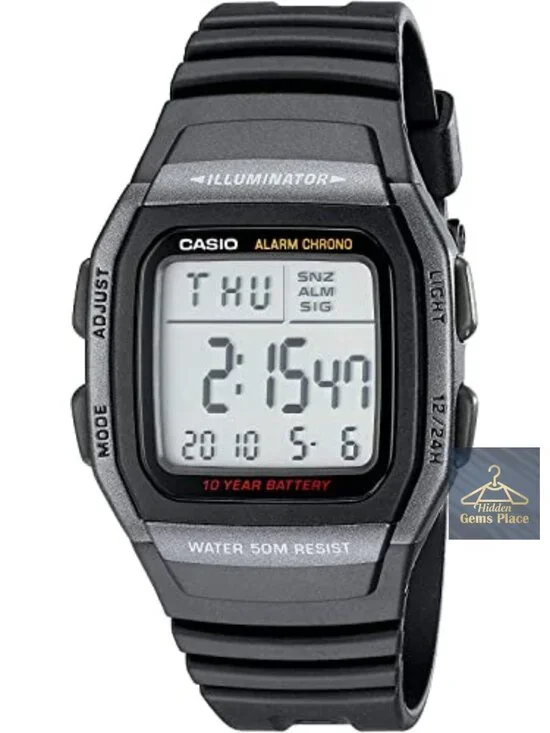 Casio Men's Digital Sport Watch with LED Light and Stopwatch