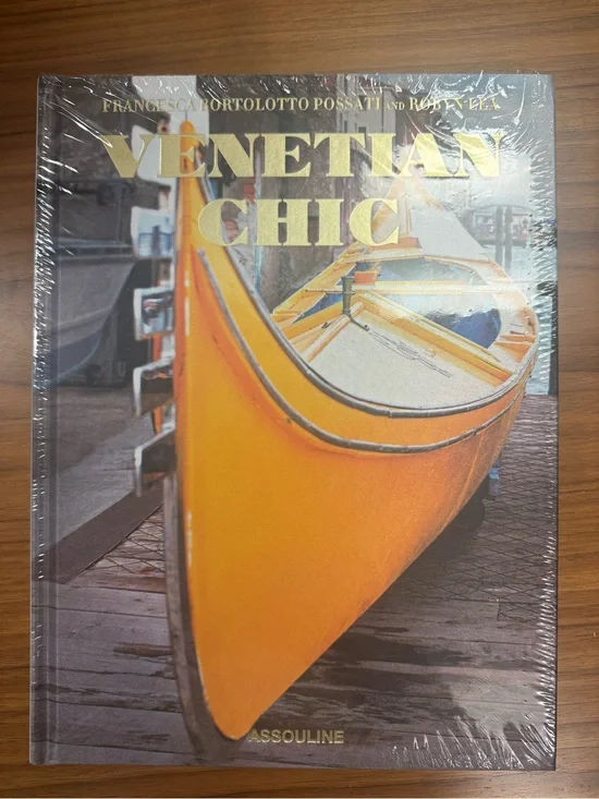 Assouline Venetian Chic Coffee Table Book - Orange Cover
