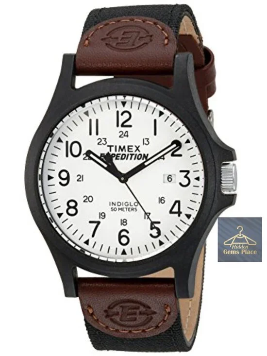 Timex Men's Expedition Acadia 40mm Quartz Analog Watch with Indiglo