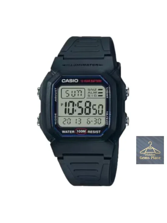 Men's Digital Watch 100M Water Resistant Multi-Function Alarm LED Light