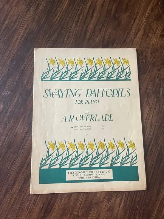 Vintage sheet music booklet