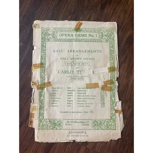 Vintage sheet music booklet from the 1920's
