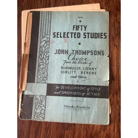 Vintage sheet music booklet