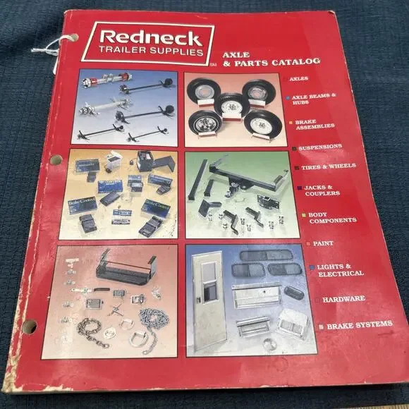 Vintage REDNECK TRAILER SUPPLIES Axle & Parts Catalog ~ 1993