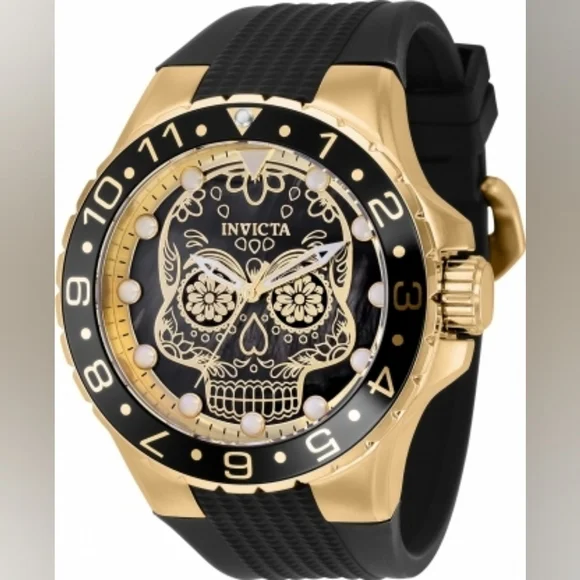 NEW NIB Invicta Pro Invicta Men's Aviator Dia De‎ Los Muertes Watch Quartz 36854