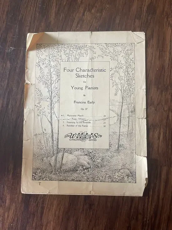 Vintage sheet music
