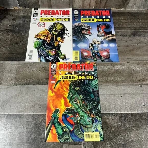 Predator Versus Judge Dredd #1-3 Complete Series‎ Dark Horse Comics 1997