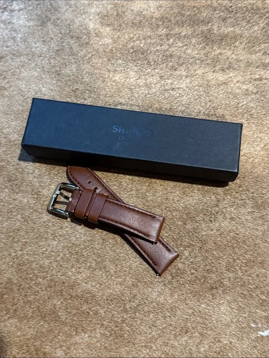 Shinola Leather Watch Strap in Brown 20mm