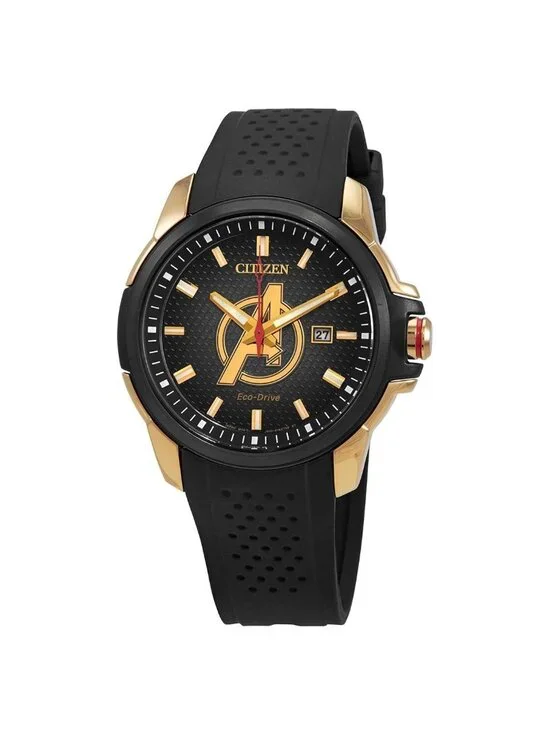 NWT Citizen Eco-Drive Marvel Avengers Black Dial Men's Watch