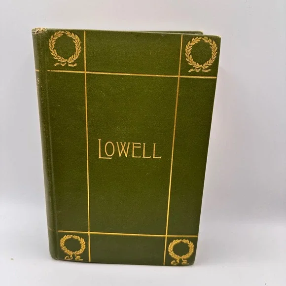 James Russell Lowell Complete Poems 1899 Household Edition Antique Gilt Green‎