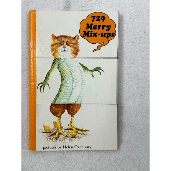 729 Merry Mix Ups Animal Flip Book Illus by Helen Oxenbury 1980 Spiral‎ Bound
