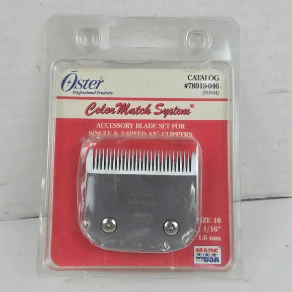 Vtg Oster Clipper Blade A5 Color Match System Size 10 1/16