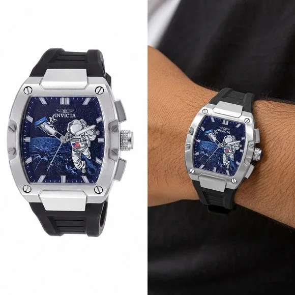 Invicta S1 Rally Moonlander Men's Watch 43mm Black 50643 New Diver Box Included